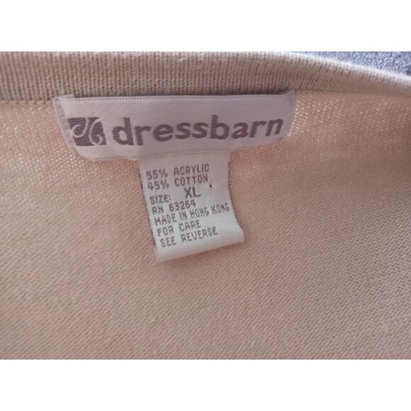 DressBarn Vintage looking Striped Ladies full Zip Up Long Sleeve Top-XL - Picture 3 of 4